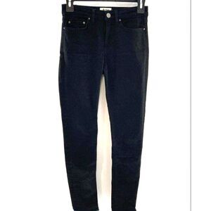 Acne Studios Women's Black Cotton Blend Pockets Denim Skinny Jeans Size 25x32